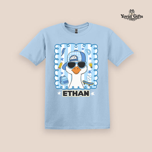 Back to school Goose- Personalized name