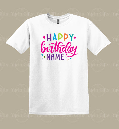 Girl -Happy Birthday - Personalized Name