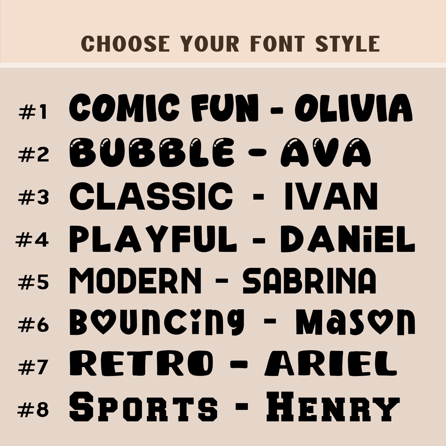 Packed with possibilities - Personalized name